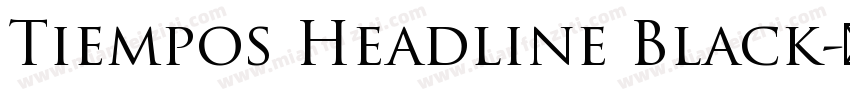 Tiempos Headline Black字体转换